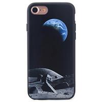 For iPhone 7 7 Plus 6s 6Plus Case Cover Moon Pattern TPU Frame Acrylic Backplane Painting Relief