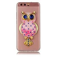 For HUAWEI Y5 Y6 II Case Cover Owl Powder Quicksand TPU Material DIY Stent Phone Case P10 P9 P8 Lite Plus (2017)