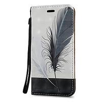 For Samsung Galaxy Note 5 Note 4 Case Cover Feathers Pattern 3D Painted Relief Super Strong Magnetic Adsorption PU Material Phone Case Note 3