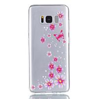 For Samsung Galaxy S8 S8 Plus Case Cover Butterfly Flowers Pattern Relief Varnish Does Not Fade TPU Material Phone Case S7 S7Edge S6 S5
