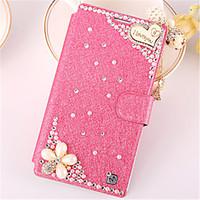 For Samsung Galaxy Case Card Holder / Rhinestone / with Stand / Flip Case Full Body Case 3D Cartoon PU Leather SamsungTrend Duos / Trend