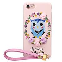 For Apple iPhone 7 Plus 7 Case Cover Pattern DIY Back Cover Owl Soft TPU 6s Plus 6 Plus 6s 6