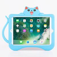 For Apple iPad Pro 9.7\'\' iPad Air 2 Shockproof with Stand Pattern Back Cover Case Cat 3D Cartoon Soft Silicone