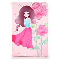 For Apple iPad Mini1 2 3/4 Case Cover with Stand Flip Pattern Full Body Case Sexy Lady Flower Hard PU Leather