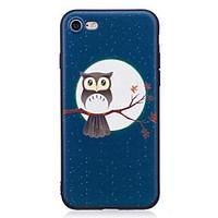 For Apple iPhone 7 7 Plus 6S 6 Plus 5S SE Case Cover Owl Pattern Painted Embossed Feel TPU Soft Case Phone Case