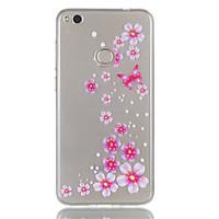 For Huawei P8 Lite (2017) P9 Lite Phone Case TPU Material Butterfly Flowers Pattern Relief Phone Case P8 Lite