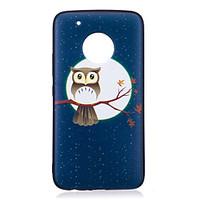 For Moto G5 Plus G5 Case Cover Owl Pattern Painted Embossed Feel TPU Soft Case Phone Case