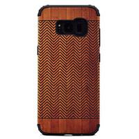 For Samsung Galaxy S8 Plus S8 Shockproof Wood Grain Pattern Magnetic Absorption Case Back Cover Case TPU And PC Phone Case S7 Edge S7