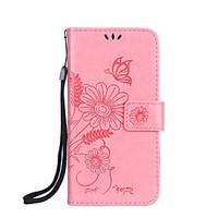 For Samsung Galaxy J5 2017 J5 Prime Case Cover Card Holder Wallet with Stand Flip Embossed Full Body Case Flower Butterfly Hard PU Leather for J5