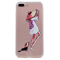 For iPhone 7 Plus 7 Phone Case Cat Sexy Girl Pattern Soft TPU Material Phone Case 6S Plus 6S 6 SE 5S 5