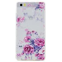 For Huawei P10 P9 Lite Case Cover Transparent Pattern Back Cover Case Flower Soft TPU for P10 Plus P8 Lite2017P8 Lite
