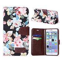 For Apple iphone7 iphone7 Plus iphone6s iphone6s Plus iphone6 iphone6 Plus The Flower Pattern PU Leather Case for iphone SE 5c 5s 5 iphone 4s 4
