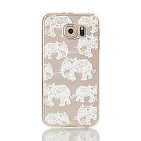 For Samsung Galaxy S7 Edge Transparent / Pattern Case Back Cover Case Elephant Soft TPU S7 edge / S7 / S6 edge / S6