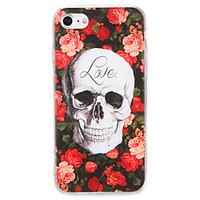 For Apple iPhone 7 7Plus Case Cover Pattern Back Cover Case Flower Skull Hard PC 6s Plus 6 Plus 6s 6