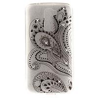 for lg k10 k7 case cover half flower pattern hd painted drill tpu mate ...