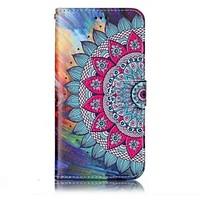 For LG G6 Case Cover Half Flower Pattern Shine Relief PU Material Card Stent Wallet Phone Case