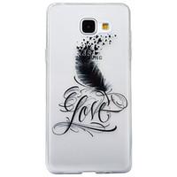 For Samsung Galaxy A3 (2016) A5 (2016) Case Cover Feathers Pattern High Transparent TPU Material IMD Craft Mobile Phone Case A3 (2017) A5 (2017)