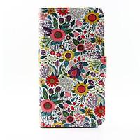 For Samsung Galaxy Case Card Holder / with Stand / Flip / Pattern / Magnetic Case Full Body Case Flower PU Leather Samsung A5 / A3