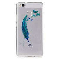 For Huawei P9 Lite P8 Lite Case Cover Feathers Pattern Painted High Penetration TPU Material IMD Process Soft Case Phone Case Y5 II Y6 II