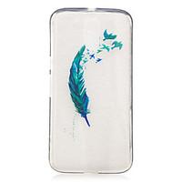 For Motorola Moto G4 Play G4 Plus Case Cover Feathers Pattern Painted High Penetration TPU Material IMD Process Soft Case Phone Case