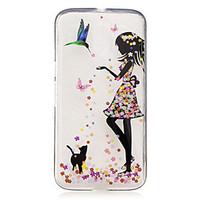 For Motorola Moto G4 Play G4 Plus Case Cover Girl Pattern Painted High Penetration TPU Material IMD Process Soft Case Phone Case