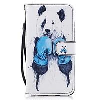 For Huawei P8 lite 2017 Mate9 Card Holder Wallet with Stand Flip Pattern Case Full Body Case Panda Hard PU Leather for Honor 5C 7 8 Y5 II Y6 II Y560