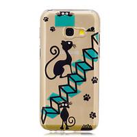For Samsung Galaxy A5(2016) A3(2016) Black cat Pattern Case Back Cover Case Soft TPU for Samsung Galaxy A3(2017) A5(2017)