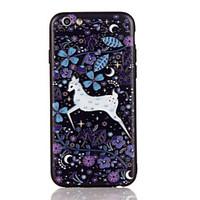 For Apple iPhone 7 7 Plus iPhone 6s 6 Plus Case Cover The Deer Pattern 3D Relief Plastic Back Shell TPU Frame Cases