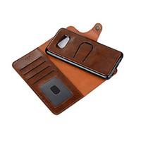 For Samsung S8 Plus S8 Card Holder Wallet With Stand Flip Case Full Body Case Solid Color Hard Genuine Leather