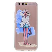 For Huawei P10 P10 Lite Phone Case Back Sexy Girl Pattern Soft TPU Material Phone Case P10 Plus P8 Lite (2017)