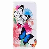 For Huawei P10 Plus P10 Lite Case Cover Card Holder Wallet with Stand Flip Pattern Case Full Body Case Butterfly Hard PU Leather