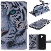 For Samsung Galaxy Case Wallet / Card Holder / with Stand / Flip Case Full Body Case Animal PU Leather Samsung S4