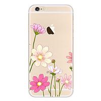 For Case Cover Transparent Pattern Full Body Case Flower Soft TPU for Apple iPhone 6s Plus iPhone 6 Plus iPhone 6s iPhone 6