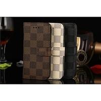 For iPhone 5 Case Wallet / Card Holder / with Stand / Flip Case Full Body Case Geometric Pattern Hard PU Leather iPhone SE/5s/5