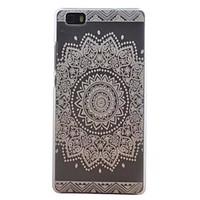 for huawei case p8 lite transparent case back cover case mandala hard  ...