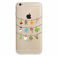 For iPhone 7 Case / iPhone 6 Case / iPhone 5 Case Ultra-thin / Pattern Case Back Cover Case Christmas Soft TPU AppleiPhone 7 Plus /