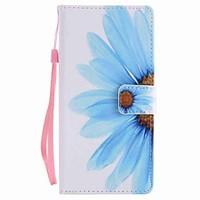 For Xperia XA Ultra X Performance Z5 Case Cover Sunflower Painted Lanyard PU Phone Case