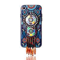 For iPhone 7 Plus 7 Case Cover Retro Ethnic Style 3D Embossed Bead Jewlery Tassel Case Beads Pendant Patterned 6s Plus 6 Plus 6 6s