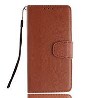 For Samsung Galaxy Case Card Holder / with Stand / Flip Case Full Body Case Solid Color PU Leather SamsungTrend Duos / Grand Prime / E5 /