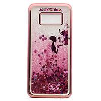 For Samsung Galaxy S8 Plus S8 Case Cover Plating Flowing Liquid Pattern Back Cover Case Sexy Lady Glitter Shine Soft TPU for S7 edge S7