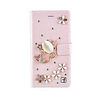 For Huawei Case / P8 / P8 Lite Wallet / Card Holder / Shockproof / Rhinestone Case Full Body Case 3D Cartoon Hard PU Leather HuaweiHuawei