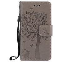 For Samsung Galaxy A3 2017 A5 2017 Card Holder Wallet with Stand Flip Embossed Case Full Body Case Cat Tree Hard PU Leather for A710 A310 A510 A5 A3
