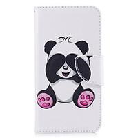 For HUAWEI P10 P9 Lite Case Cover Panda Pattern PU Material Card Stent Wallet Phone Case Galaxy 6X Y5II P8 Lite (2017)