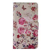 For Samsung Galaxy Case Card Holder / Wallet / with Stand / Flip / Pattern Case Full Body Case Flower PU Leather Samsung S7 / S6 edge / S6