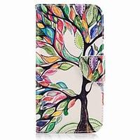 For Samsung Galaxy A3(2017) A5(2017) Case Cover Card Holder Wallet with Stand Flip Pattern Full Body Case Tree Hard PU Leather A7(2017)