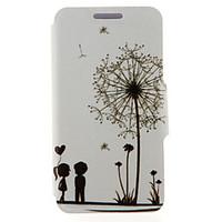 For Samsung Galaxy Case Card Holder / with Stand / Flip / Pattern / Magnetic Case Full Body Case Dandelion PU Leather SamsungA8 / A7 / A5