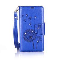 For Nokia Lumia 650/550 Luxury Retro Dandelion Diamonds embossed wallet Phone Cover With Stand Card Holder