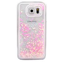 For Samsung Galaxy S6 S7 Case Cover Small Fresh Series Love Pattern Hard Side Quicksand Phone Case S4 S5 S6 edge S6 edge plus S7 edge