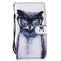 For Huawei P8 Lite (2017) P9 Lite Case Cover Owl Pattern Painted Card Stent PU Material Phone Case Mate 9 Honor 5C Honor 8 Honor 7