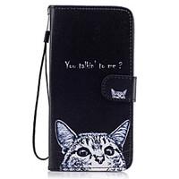 For Samsung Galaxy S8 Plus S8 Case Cover Cat Pattern Painted Card Stent PU Material Phone Case S7 Edge S7 S6 S5